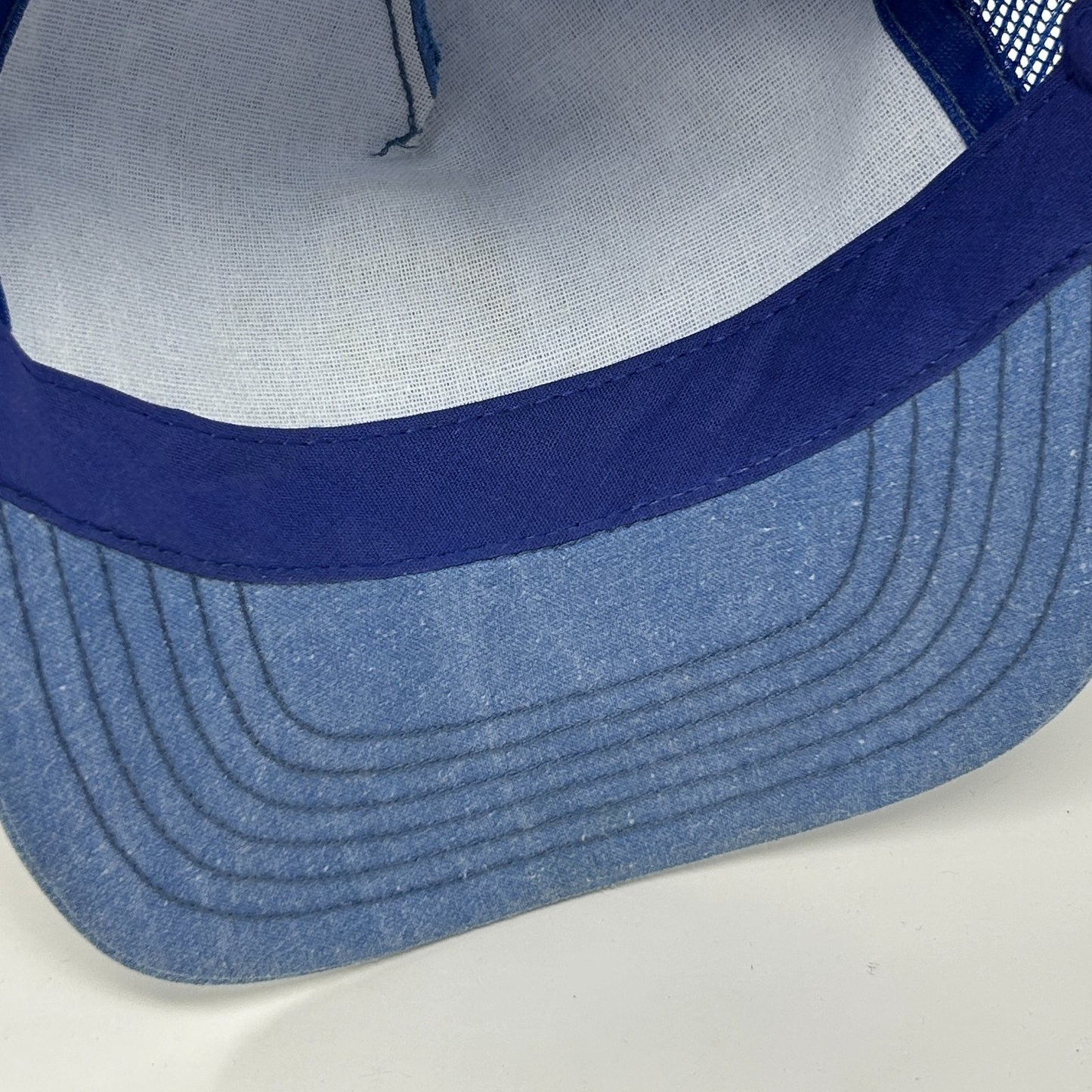 Vintage 80s Mid-America Dairymen Trucker Hat Baseball Cap Mid-Am Snapback Blue