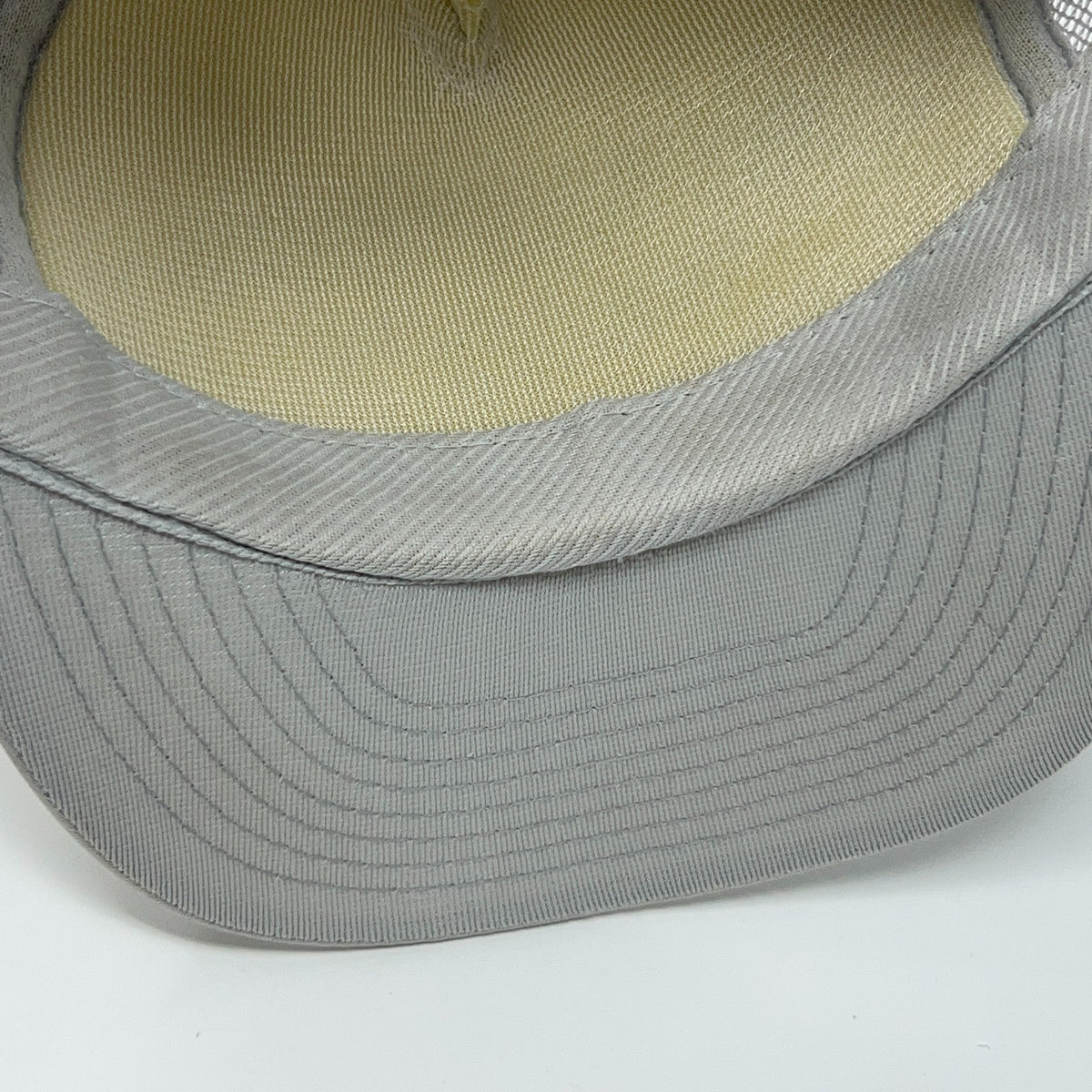 Vintage Robertson Drago Funeral Home Trucker Hat Gray Rope Snapback Baseball Cap