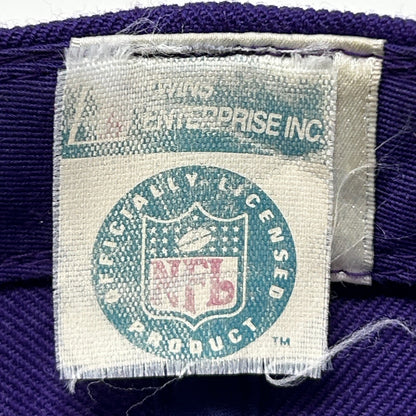 Vintage 90s Minnesota Vikings Hat Cap Purple NFL Snapback Twins Enterprise