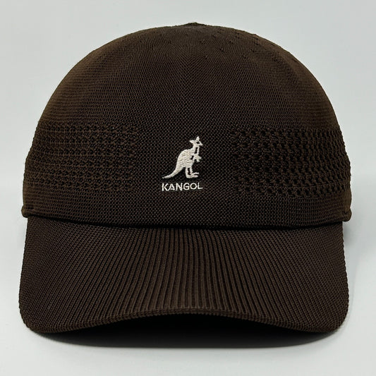 Kangol Tropic Ventair Spacecap Hat Baseball Cap Brown Flex Fitted Mens M Medium