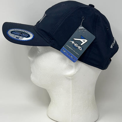 Waste Connections Womens Network Hat Baseball Cap Ahead 6 Panel Strapback Blue
