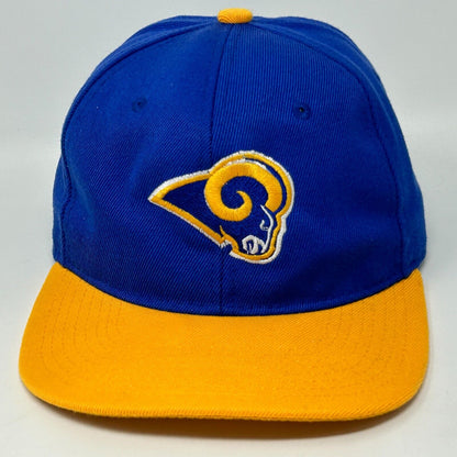 Los Angeles LA Rams Vintage 90s Hat Blue NFL Football Snapback Baseball Cap