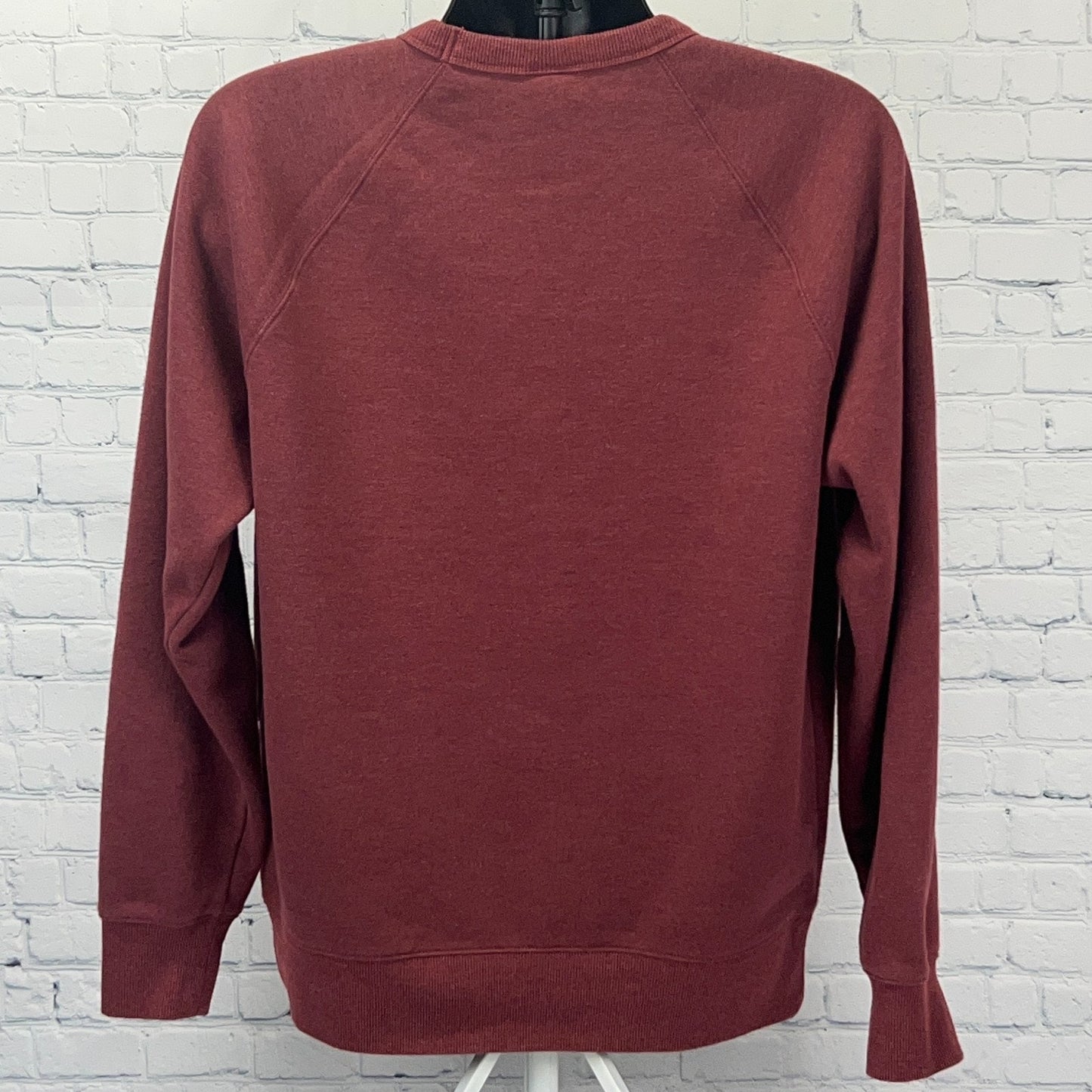 Homage Sweatshirt M Medium Red Maroon Crew Neck Sweater Long Sleeve Solid Blank