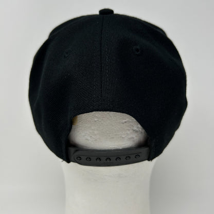 Vintage Whittier Police Hat Cap Black 90s California Policeman Officer Snapback