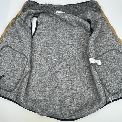 Woolrich Womens Siskiyou Fleece Vest Curly Fuzzy Full Zip 18551 Gray L Large