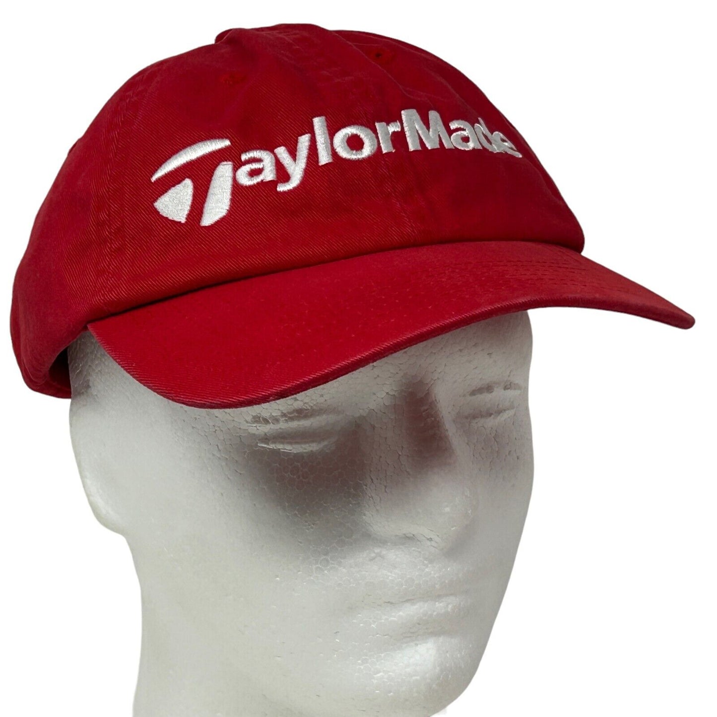 TaylorMade Dad Hat Red Golf Golfer Golfing Six Panel Strapback Baseball Cap