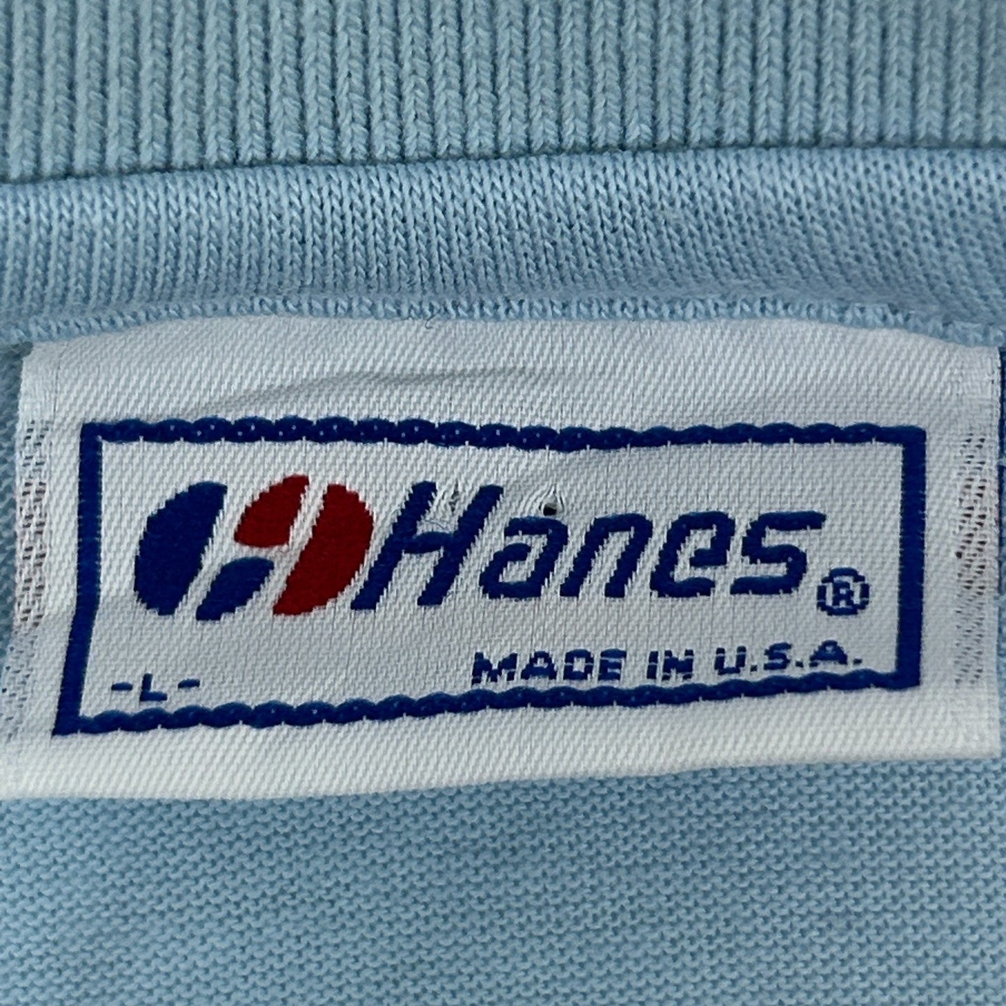 Vintage 80s Hewlett Packard Sales Support Team Polo Shirt Computers Blue L Large