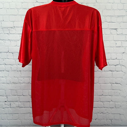 Captain Morgan Rum Football Jersey XL X-Large Red 00 Promo Advertising Sport-Tek - Neon Vintage