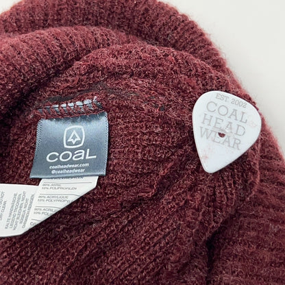 Coal Headwear The Earl Beanie Winter Hat Toque Flip Cuffed Red Logo Outdoor