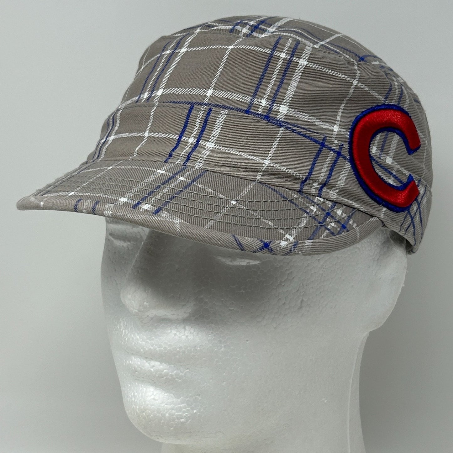 Chicago Cubs Womens Army Cadet Hat Baseball Cap MLB 47 Brand Strapback Beige