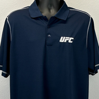 UFC Polo Shirt MMA Mixed Martial Arts Golf Short Sleeve Antigua Blue XL X-Large