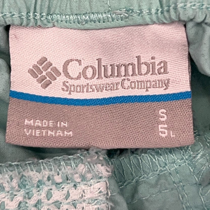 Columbia PFG Womens Backcast Water Shorts S Small Teal Green Nylon Fishing