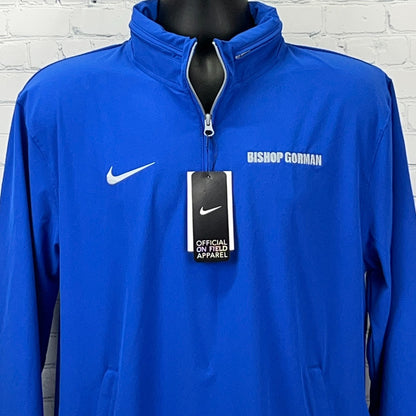 Nike Bishop Gorman Gaels Lightweight Coach Jacket M Medium Blue NWT Las Vegas