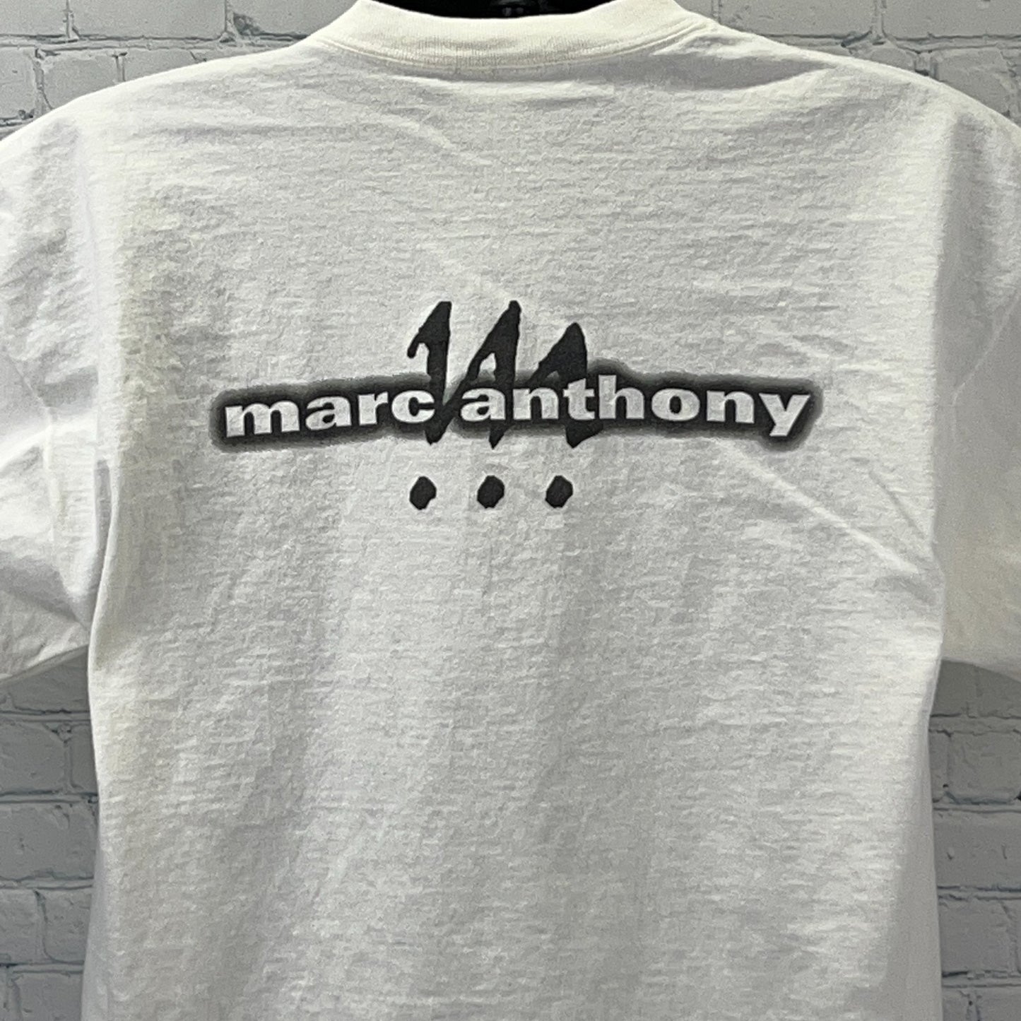 Vintage Y2Ks Marc Anthony Puerto Rican Pride T Shirt 2000 Latin White XL X-Large