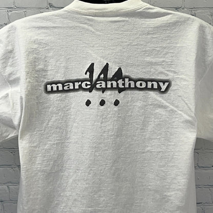 Vintage Y2Ks Marc Anthony Puerto Rican Pride T Shirt 2000 Latin White XL X-Large