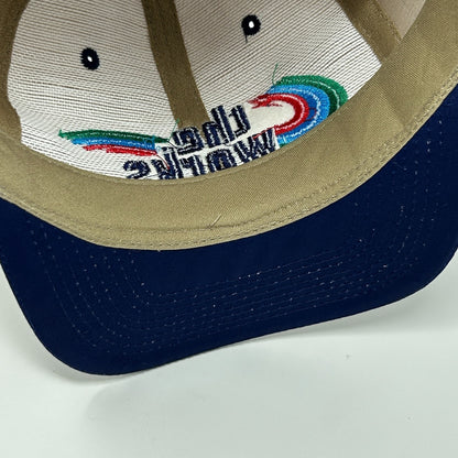 Vintage 90s The Works Hat Baseball Cap The Supreme Cap 6 Panel Snapback Beige