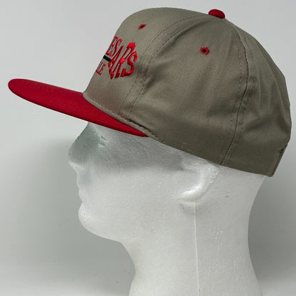 Vintage Russellville High School Cyclones Hat Cap Beige 90s Arkansas Snapback