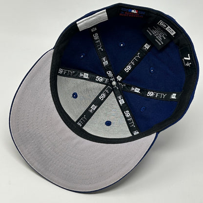 New York NY Mets 1986 WS Hat Baseball Cap Swarovski New Era Blue Fitted 7 1/2