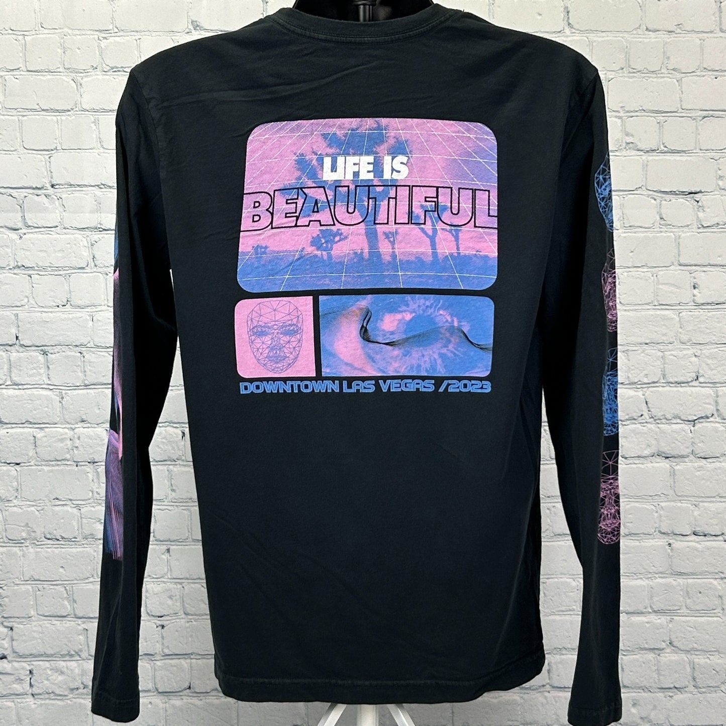 Life Is Beautiful Festival 2023 T Shirt Las Vegas Long Sleeve Black M Medium