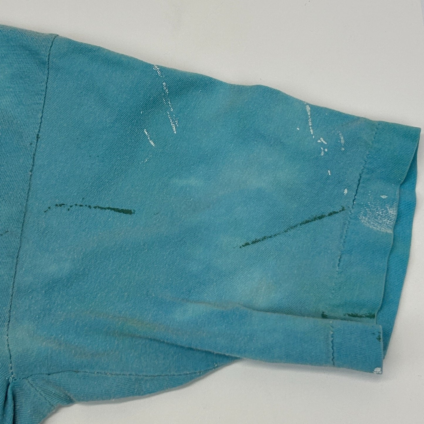 Vintage 80s Here Today Gone To Maui T Shirt Hawaii Hawaiian Blue Tee M Medium