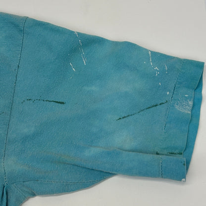 Vintage 80s Here Today Gone To Maui T Shirt Hawaii Hawaiian Blue Tee M Medium