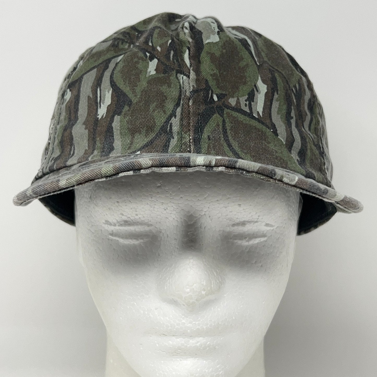 Vintage Hunting Camo Hat Baseball Cap Hunter Camouflage Green Snapback USA Made