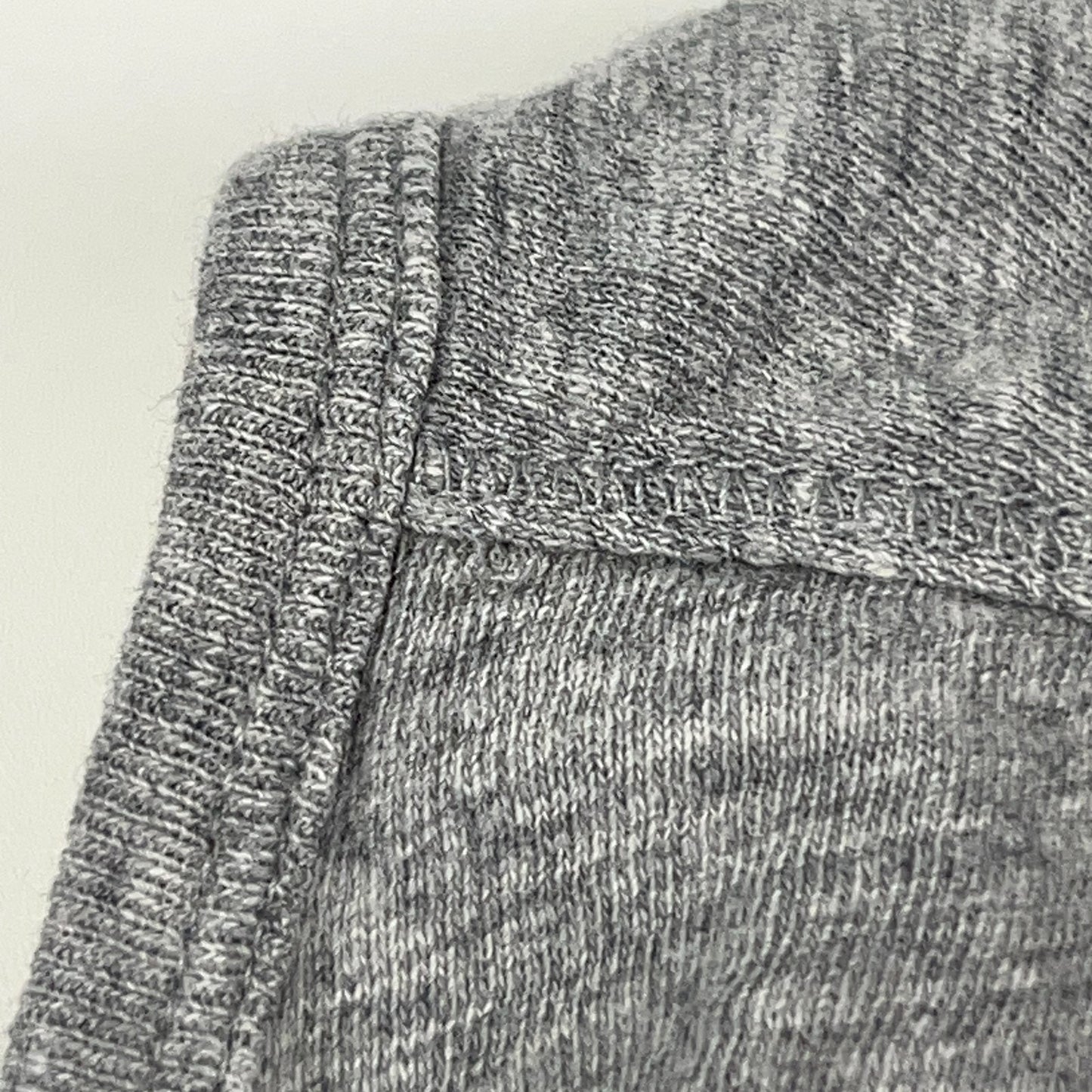 Vince Henley T Shirt Long Sleeve Cotton Heathered Gray Mens XL X-Large