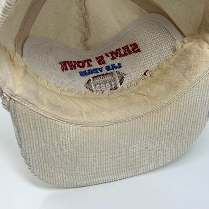Vintage 90s Sams Town Las Vegas Super Bowl Hat Baseball Cap Commanders White
