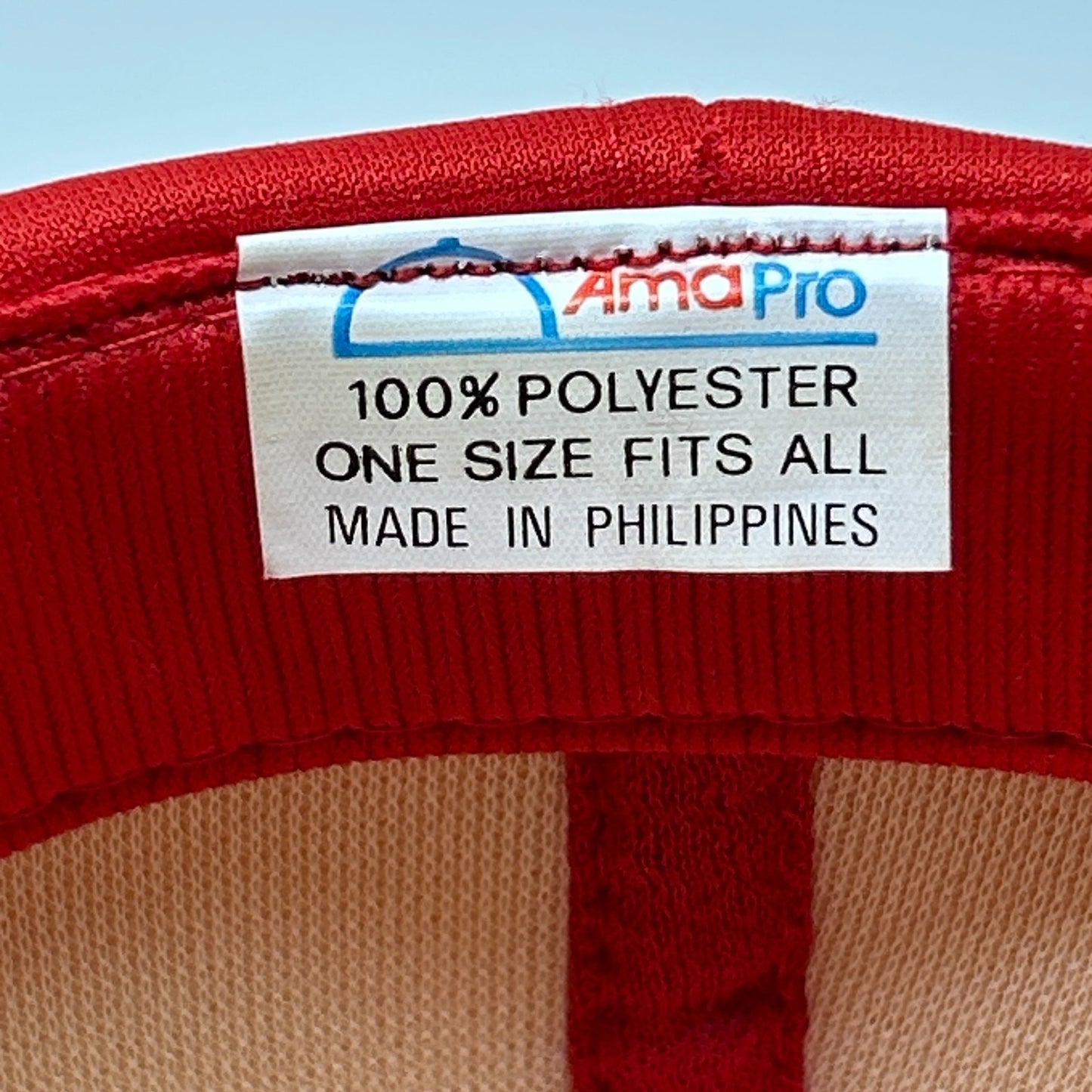 Vintage 80s Delden Garage Doors Hat Baseball Cap Logo Full Foam Snapback Red