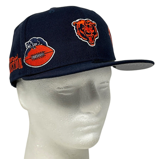 Chicago Bears Wool Baseball Cap Hat Fitted 7 1/4 New Era x Just Don NFL Blue