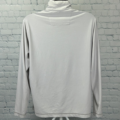 Las Vegas Raiders 1/4 Zip Shirt White NFL Antigua Tempo Golf Pullover LS L Large