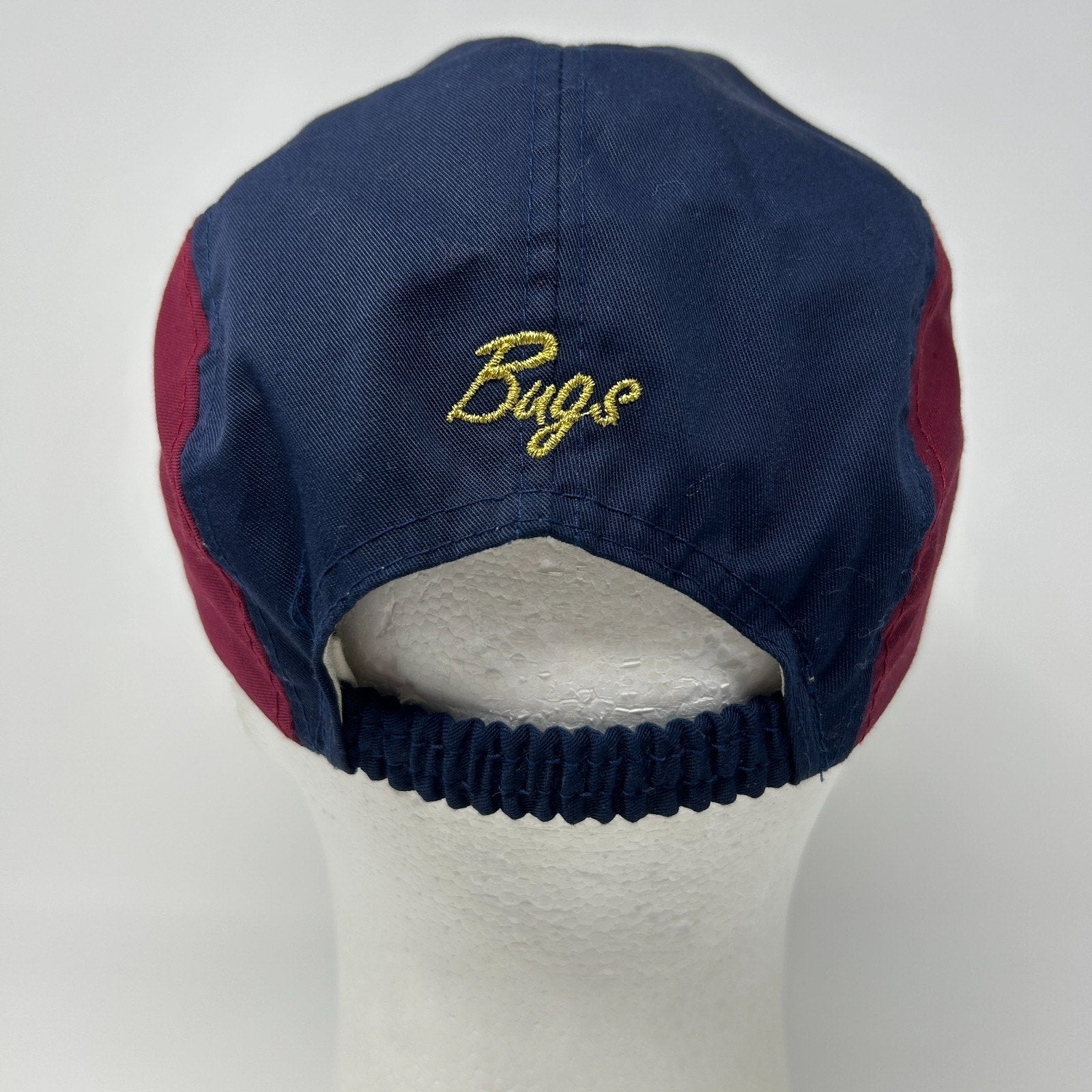 Vintage 90s Bad Hare Day Bugs Bunny Camp Hat Baseball Cap 5 Panel Strapback Blue - Neon Vintage