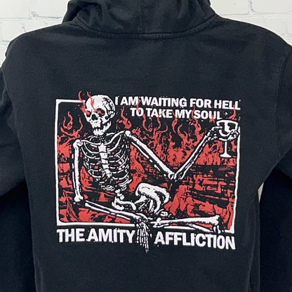 The Amity Affliction Hoodie Hooded Band I See Dead People Black Unisex M Medium