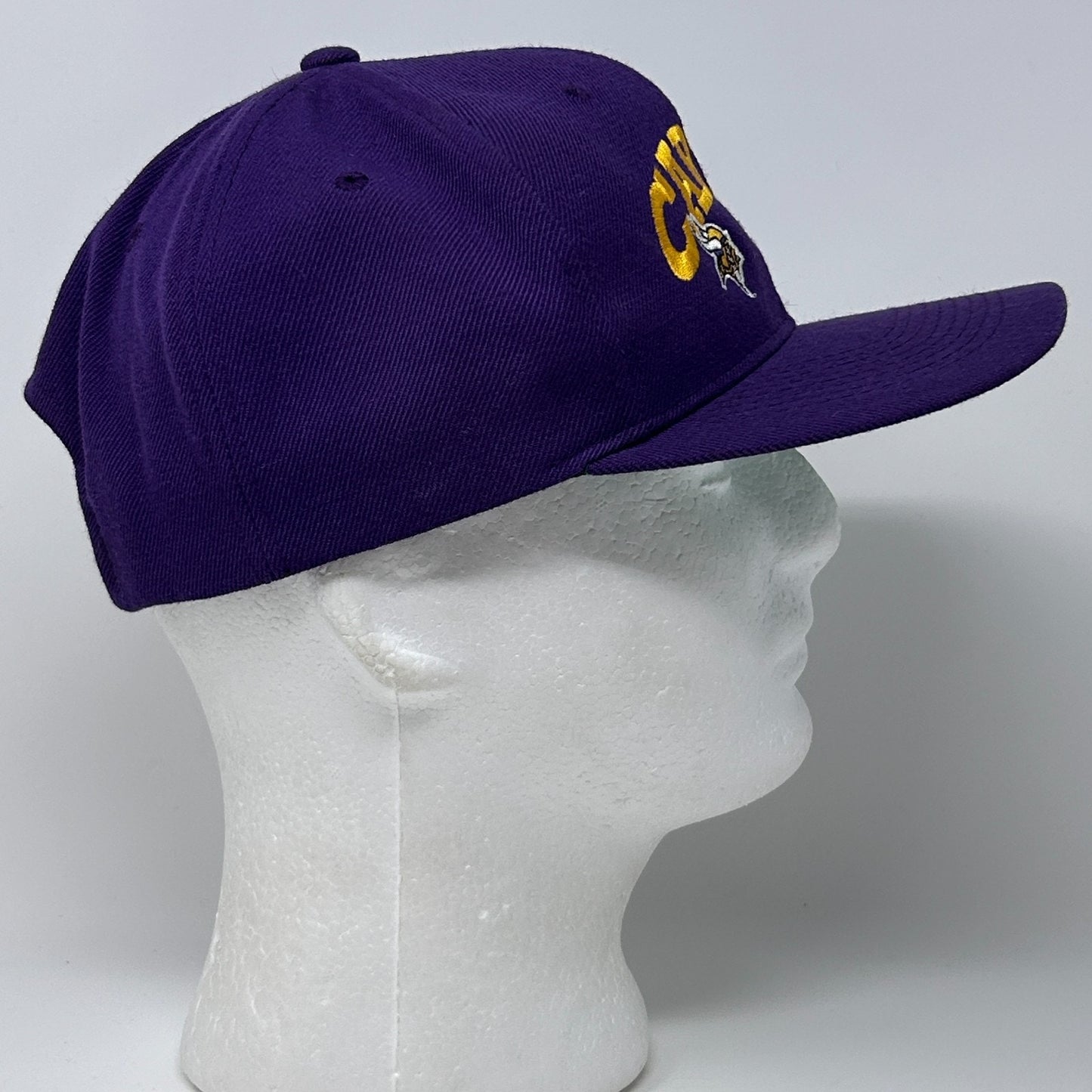 Vintage 90s Minnesota Vikings Cris Carter Hat Baseball Cap Purple NFL Snapback