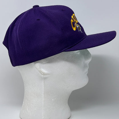 Vintage 90s Minnesota Vikings Cris Carter Hat Baseball Cap Purple NFL Snapback