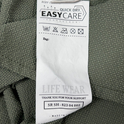 St Roller Original Button Front Camp Shirt XL X-Large Green Saint Roller STRL