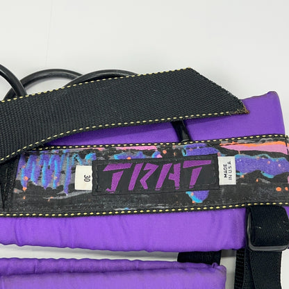 Vintage 90s JRAT Rock Climbing Harness S Small 30 Purple Climber J-Rat USA Made
