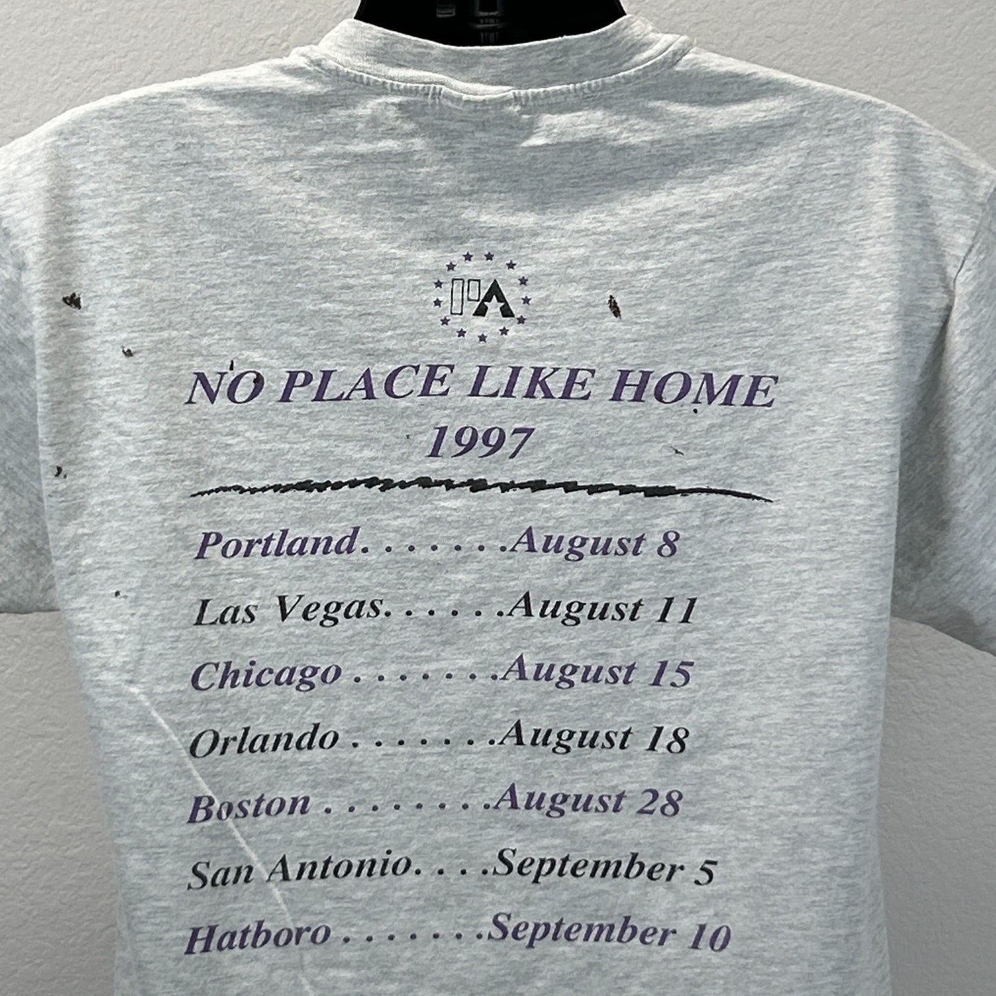 Vintage Hatboro Pennsylvania T Shirt Mens L Large Gray 90s No Place Like Home