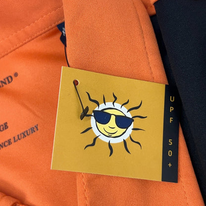 Horn Legend Highlands Invitational Golf Performance Polo Shirt XL X-Large Orange
