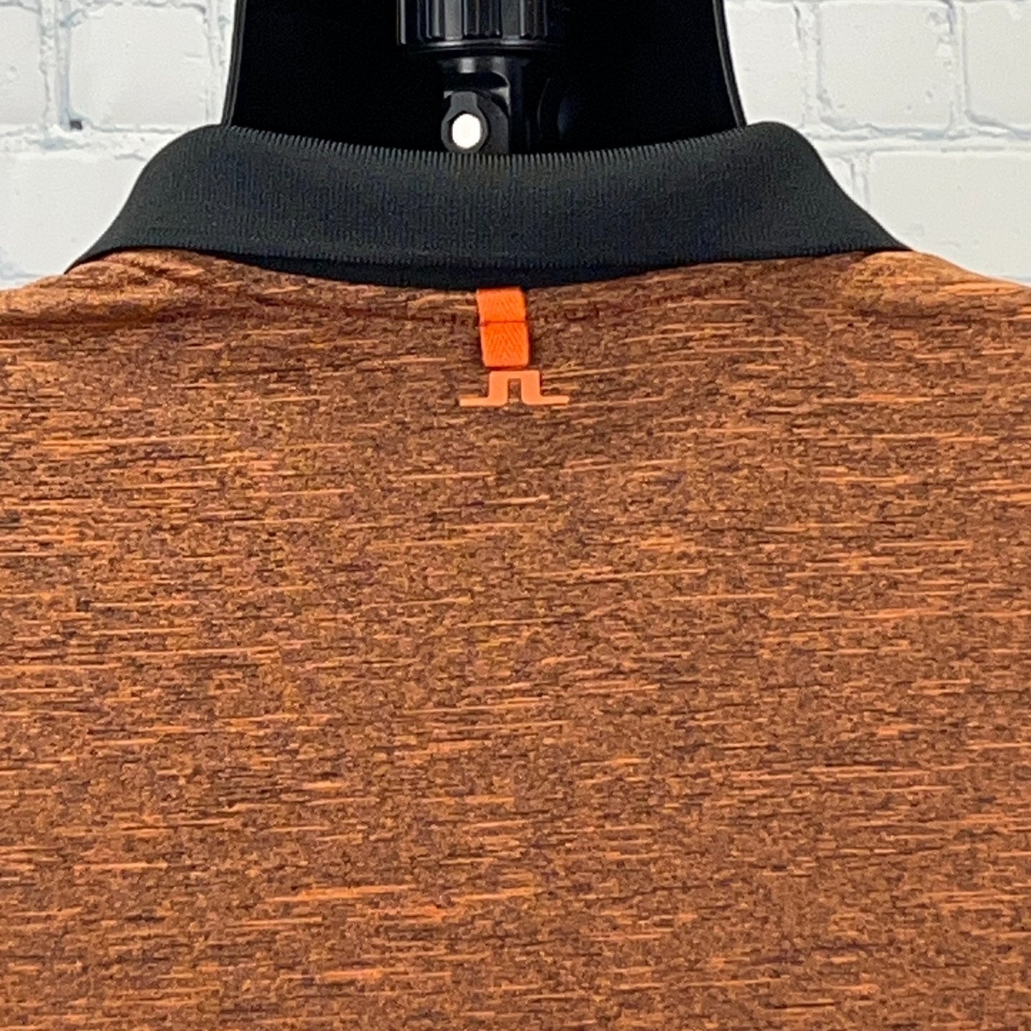 J.Lindeberg Jay Slim Fit Golf Polo Shirt L Large Orange Golfer Golfing Stretch