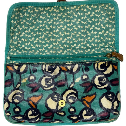 Bolso bandolera pequeño con estampado floral azul Key Per Mini de Fossil para mujer SL4139