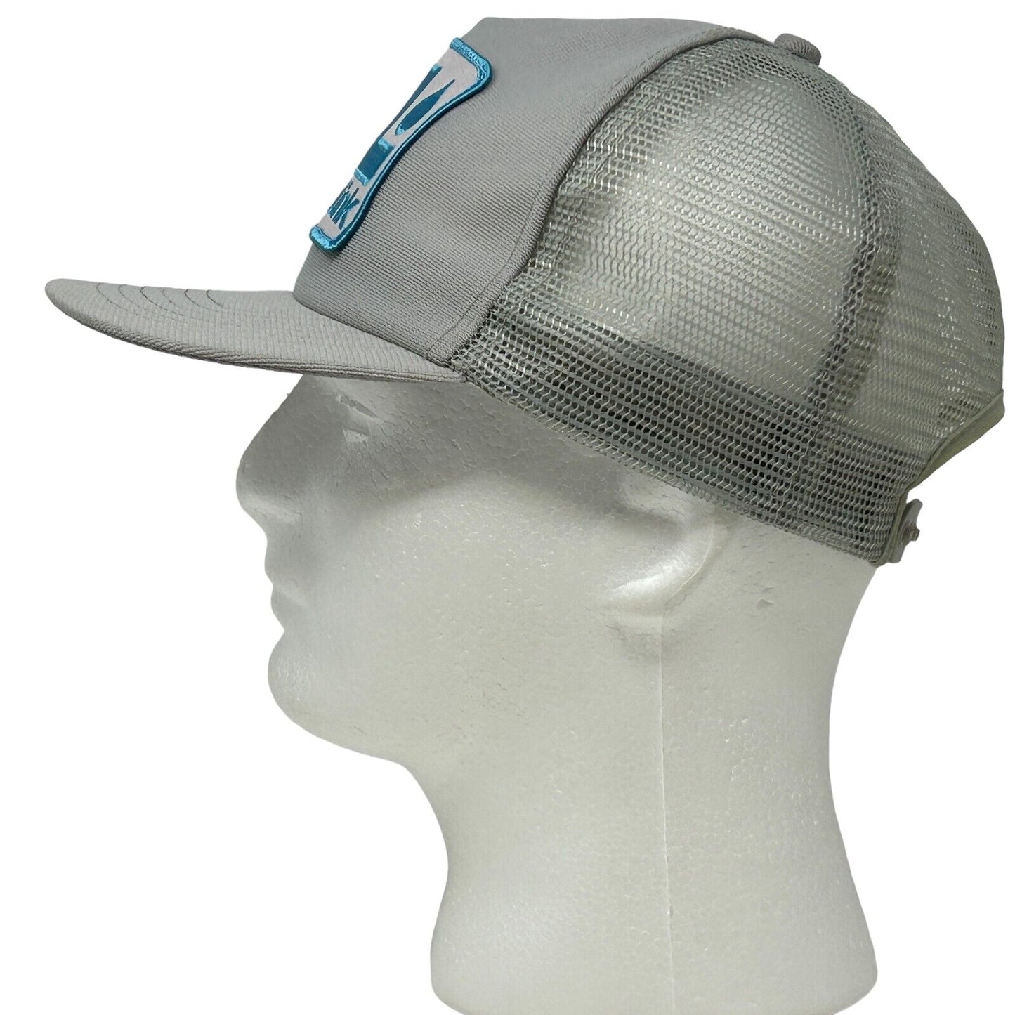 ChemLink Trucker Hat Vintage 80s Gray Made In USA Mesh Snapback Baseball Cap