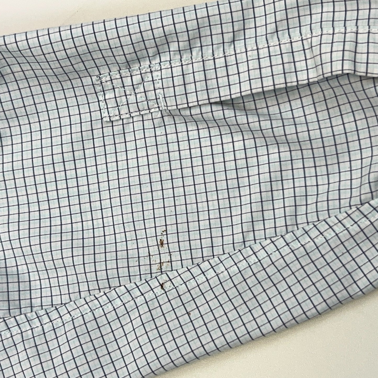 ExOfficio Button Front Shirt Hiking Hiker Fishing Blue Check Womens S Small