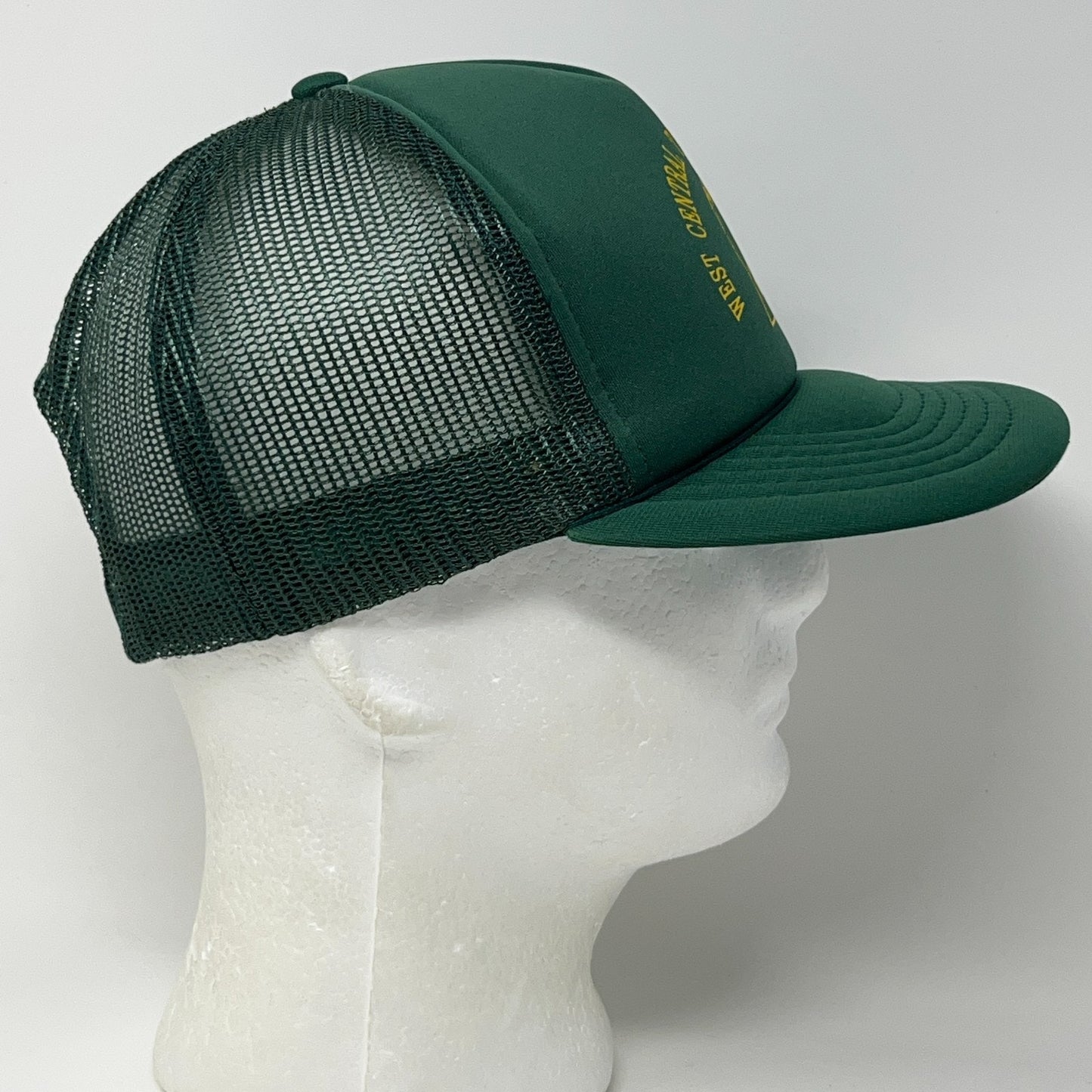 Vintage West Central Two Cylinder Club Trucker Hat Baseball Cap Green Snapback