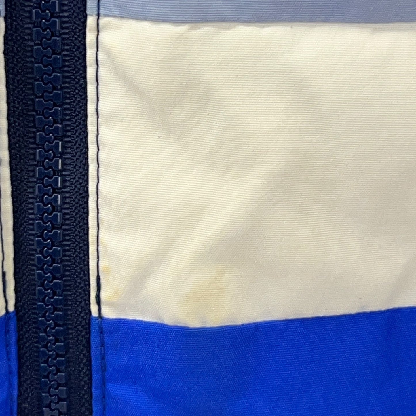 Vintage Edelweiss White Stag Down Ski Jacket Removable Sleeves Blue XL X-Large