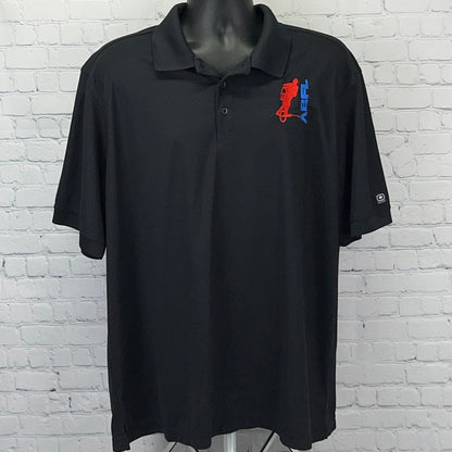OGIO Black Polo Shirt 2XL with American BMX Flatland League ABFL Logo Embroidery
