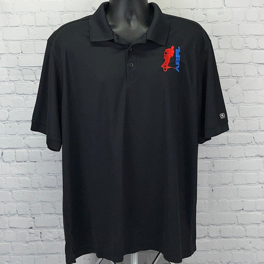 OGIO Black Polo Shirt 2XL with American BMX Flatland League ABFL Logo Embroidery