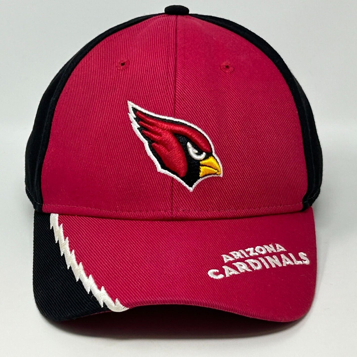 Arizona Cardinals cap in pink and black, featuring embroidered logo and team name on the front