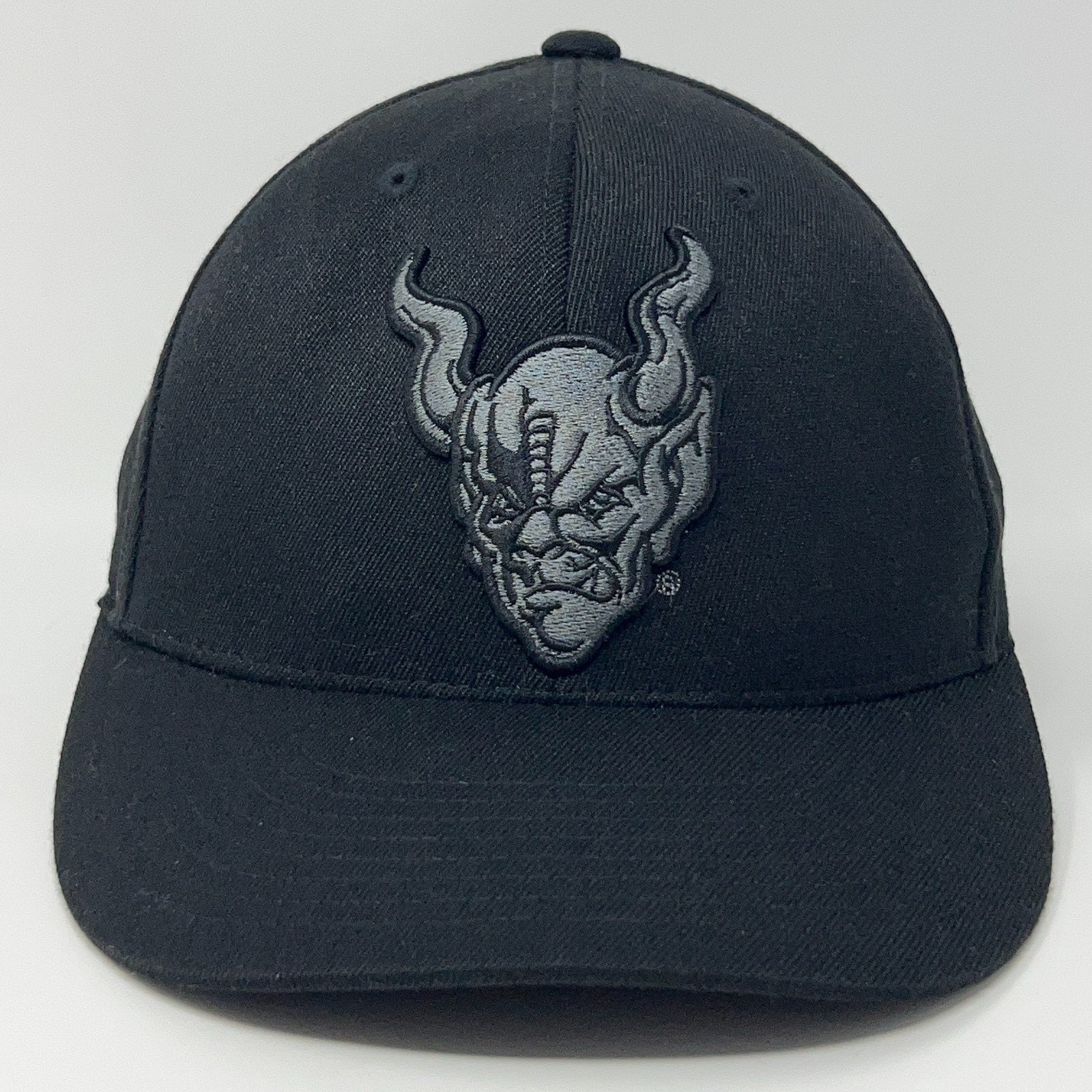 Black 210 Fitted Cap featuring 3D Arrogant Bastard Ale Logo on Front for Stylish Beer Fans