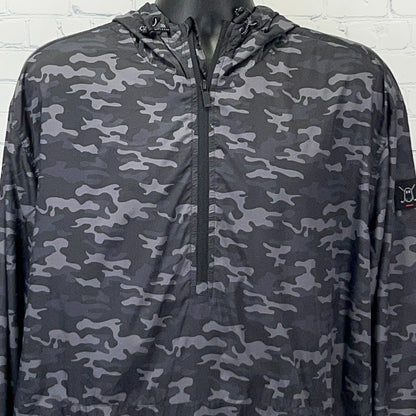 GHOSTGOLF Camouflage Windbreaker Hooded Jacket XXL 2XL Black Ghost Golf Golfer